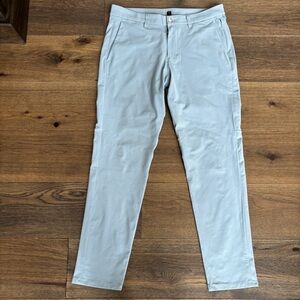 Lululemon Commission Pants Mens Size 34x30  Blue Grey Classic Fit